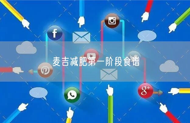 麦吉减肥第一阶段食谱
