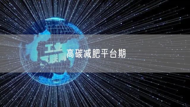 高碳减肥平台期