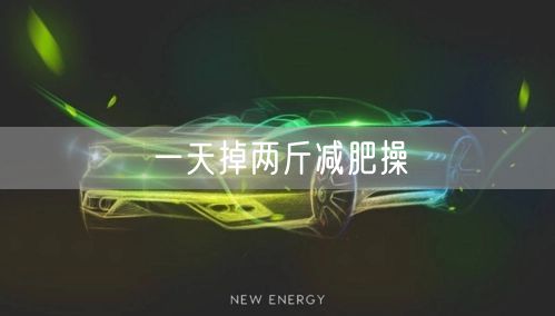 一天掉两斤减肥操